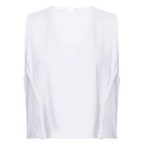 Blusa em Malha Detalhe Vivo Off White Blusa em Malha Detalhe Vivo Off White