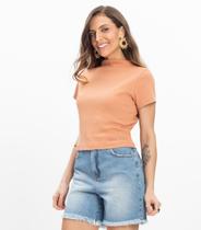 Blusa em Ribana Feminina Endless Marrom