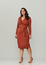 Blusa em Sued canelada Plus Size
