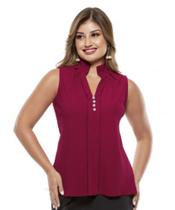 Blusa em tecido plano crepe bubble