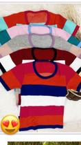 blusa em tricô modal