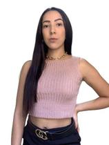 Blusa em tricô Regata Basica Feminino