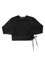 Blusa em Tule e Top em Cotton Juvenil Gloss