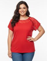 Blusa Em viscolycra com Detalhes em Flamê Devorê XG (50)