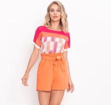 Blusa em viscose e elastano