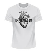 Blusa Enfermagem Big Heart 100% Algodão Fio 30.1 Penteado Unissex
