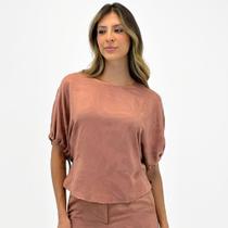 Blusa Esquire Ampla Estampada Manga Curta Feminina