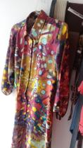 Blusa Estampada Comprida Viscose