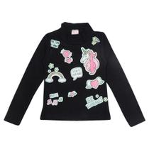Blusa Estampada de Gola Alta - Patota Toda Blusa Estampada de Gola Alta - Patota Toda