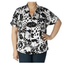 Blusa Estampada Decote V Rovitex S01292-RV23