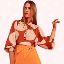 Blusa Estampada Maxi Poa - Moda Casual Chic Blusa Estampada Maxi Poa - Moda Casual Chic