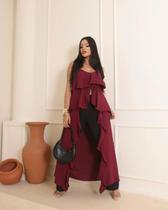 Blusa Estilo Bata Boho Chic Estilosa Moda Outono Inverno