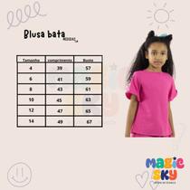 Blusa Estilo Bata Menina sem estampa Lisa