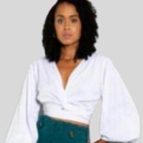 Blusa Estilo Cropped Branca Blusa Estilo Cropped Branca