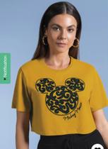 Blusa Estilo Cropped em Meia Malha Cativa Disney