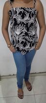 Blusa estilo Lenço em Viscose com alças reguláveis