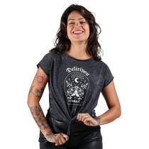 Blusa estonada nozinho estampa portal mágico