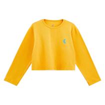 Blusa Fábula Básica Cropped Amarelo