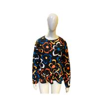 Blusa Fábula Malha Floral Rabisco Preto Inverno