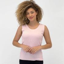 Blusa Facinelli Regata Modal Canelada Feminina