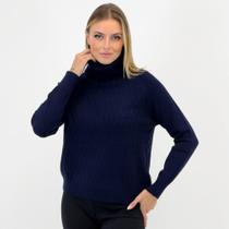 Blusa Facinelli Tricot Gola Alta Manga Longa Feminina Blusa Facinelli Tricot Gola Alta Manga Longa Feminina