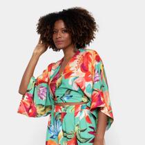 Blusa Farm Tropicarte Manga 3/4 Feminina