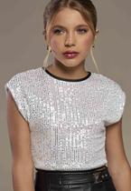 Blusa Fashion Juvenil Preto Vanilla Cream Blusa Fashion Juvenil Preto Vanilla Cream