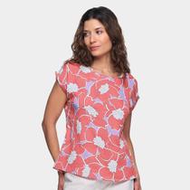 Blusa Favorita'S Básica Floral Feminina Blusa Favorita'S Básica Floral Feminina