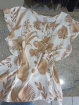 Blusa fem plus size viscose