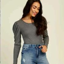 Blusa femenina m/ longa bufante Blusa femenina m/ longa bufante