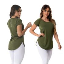 Blusa Feminina Academia Fitness Athletic Verde Militar
