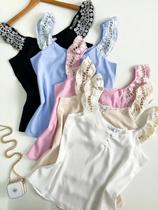 Blusa Feminina Alça com renda Benedita ref.1152