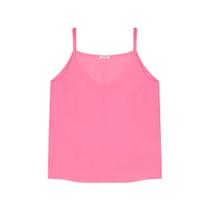 Blusa Feminina Alça Viscose Rajada Decote V