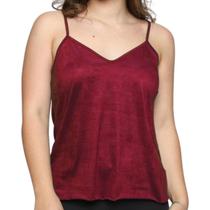 Blusa Feminina Alcinha Regata Suede Soltinha Moda Verão Basica