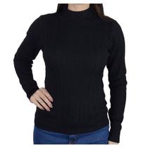 Blusa Feminina Alpelo Sueter Cable Preta - 109004 Blusa Feminina Alpelo Sueter Cable Preta - 109004
