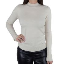 Blusa Feminina Alpelo Sueter Gola Alta Bege Ice - 10900 Blusa Feminina Alpelo Sueter Gola Alta Bege Ice - 10900
