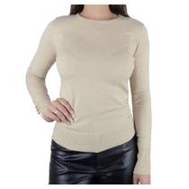 Blusa Feminina Alpelo Sueter Plus Bege Bare - 109007