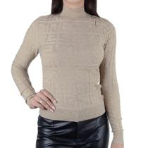 Blusa Feminina Alpelo Tricot Grego Bege Pecan - 10900