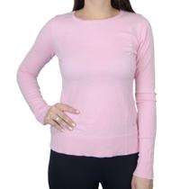Blusa Feminina Alpelo Tricot Suéter Bloom Rosa - 10900427