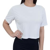 Blusa Feminina Alto Giro Cropped Branco - 10171