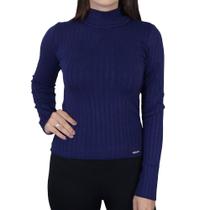 Blusa Feminina Ana Gonçalves Tricot Azul Marinho - A4860 Blusa Feminina Ana Gonçalves Tricot Azul Marinho - A4860
