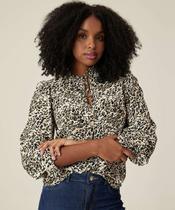 Blusa Feminina Animal Print Amarração Marisa-74444 Blusa Feminina Animal Print Amarração Marisa-74444