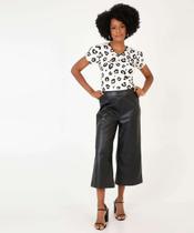 Blusa Feminina Animal Print Manga Curta Marisa-32386 Blusa Feminina Animal Print Manga Curta Marisa-32386