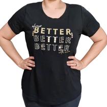Blusa Feminina Arruaça MC Bordada Silk Plus Size