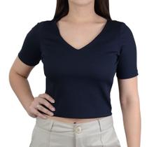 Blusa Feminina Autenticada MC Canelada Preta - 7736 Blusa Feminina Autenticada MC Canelada Preta - 7736
