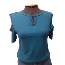 Blusa Feminina Azul-marinho de viscolycra - Invest Modas