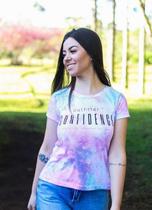 Blusa Feminina Baby Look Tie Dye