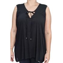 Blusa Feminina Básica Alça Raio de Luz Plus Size
