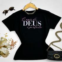 Blusa Feminina Básica Evangélica Com Frase Cristã