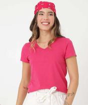 Blusa Feminina Básica Flamê Manga Curta Marisa-09008